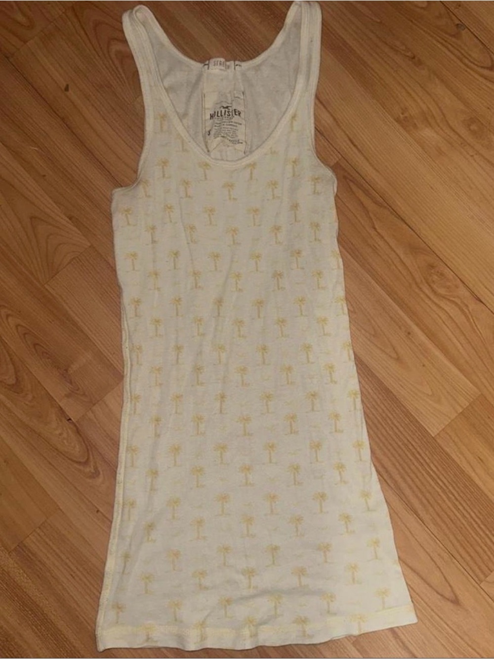 Women’s Cream Palm-Print Tank